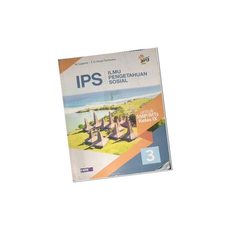 BUKU CETAK IPS BEKAS KELAS 9 - ERLANGGA