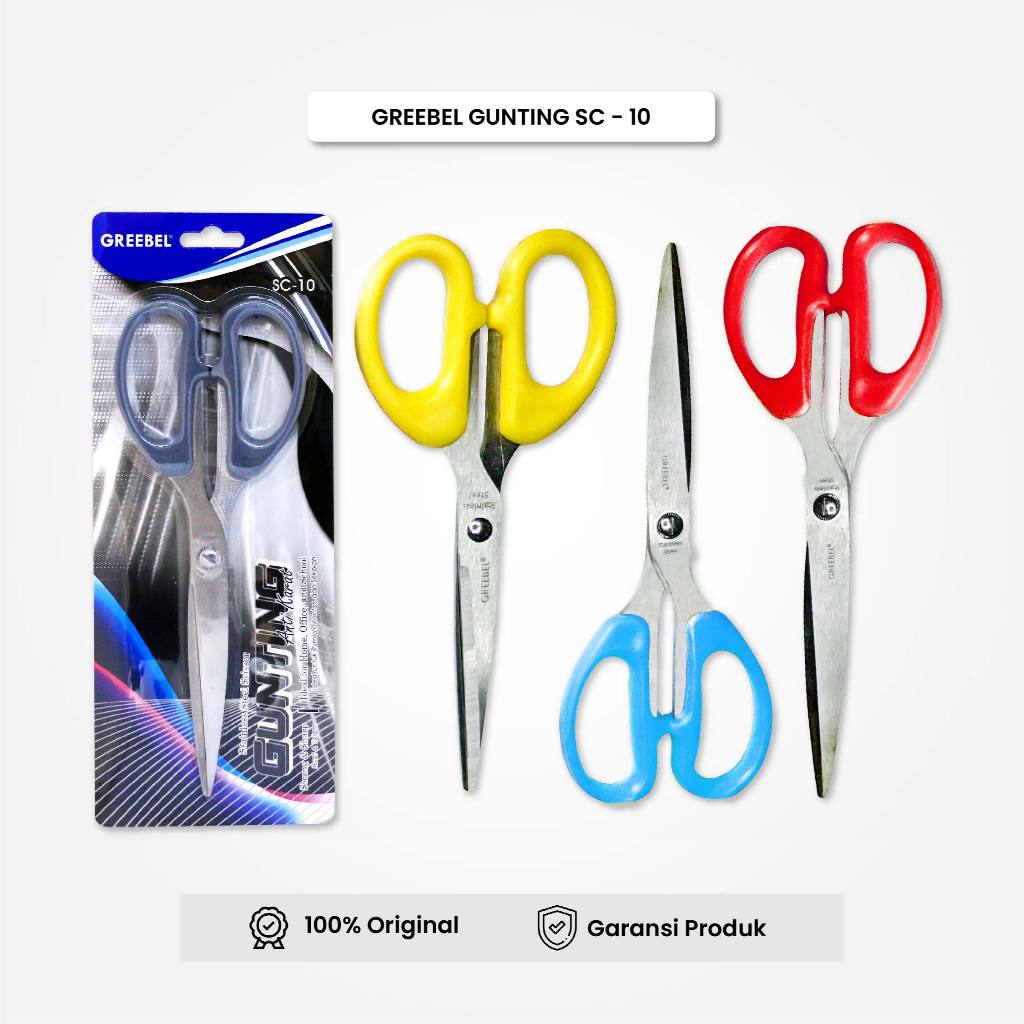 

Gunting Besar Scissor (SC-10) GREEBEL / Gunting Stainless / Anti Karat Nyaman Digenggam