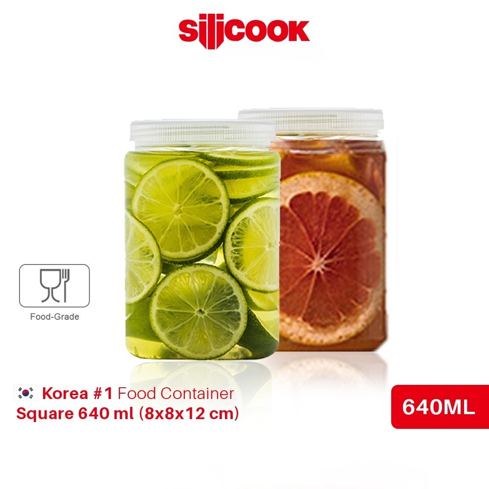 Silicook Square 640 ml (8x8x12 cm) - Food Container