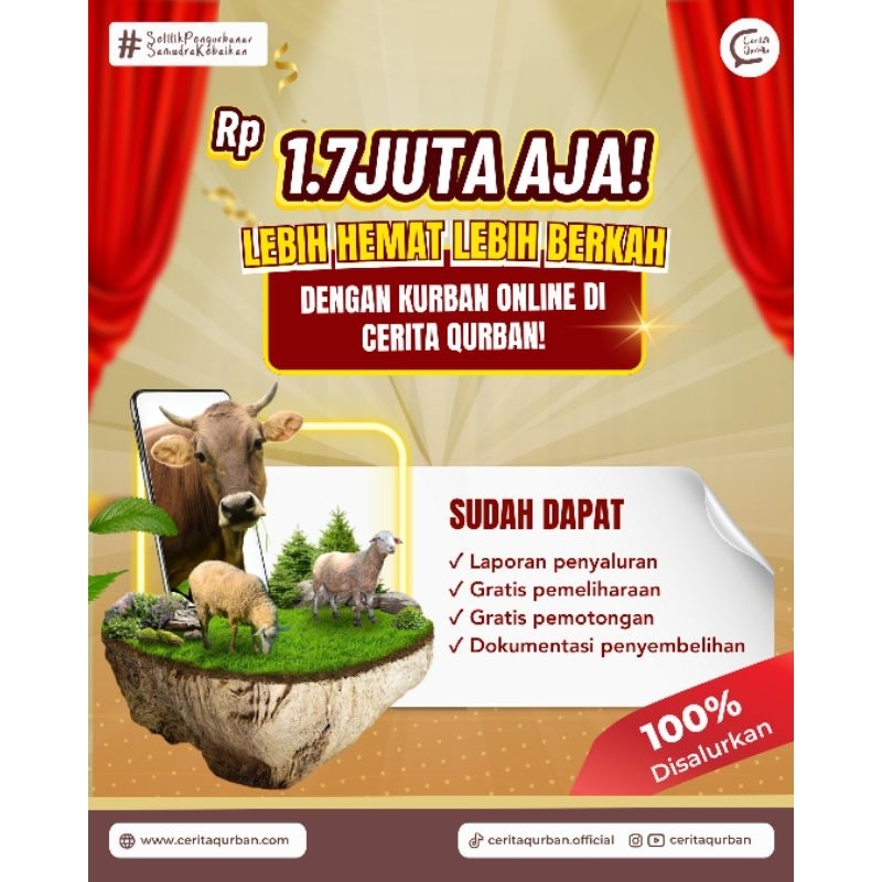 

Sebar Qurban Domba Betina 16-20 kg - 100% disalurkan