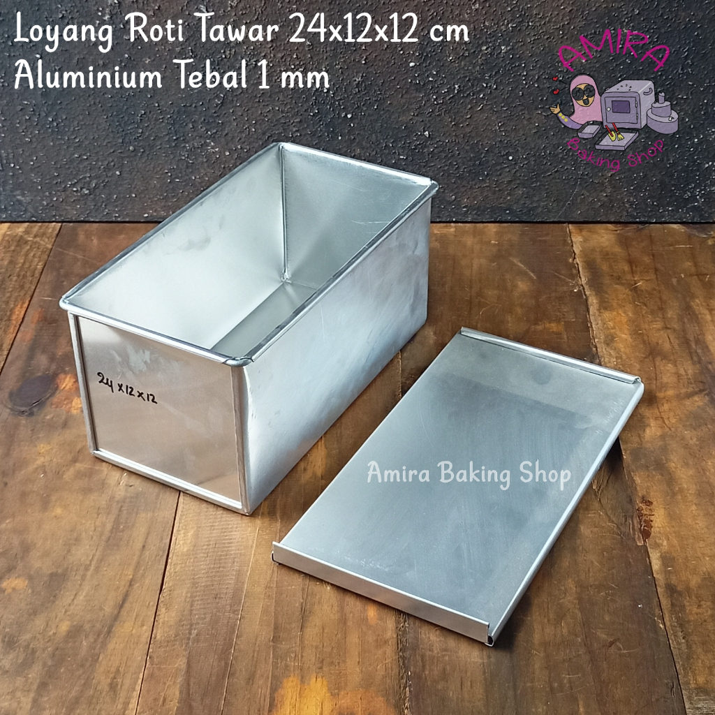 Loyang Roti Tawar 24x12x12 cm ( Bahan Aluminium Tebal 1 mm )