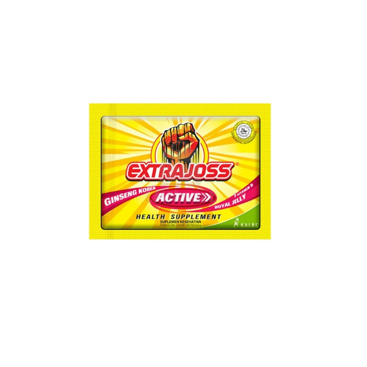 

EXTRA JOSS 12 Sachet – Minuman Energi Pria Penambah Stamina & Tenaga, Rasa Jeruk Segar Enak