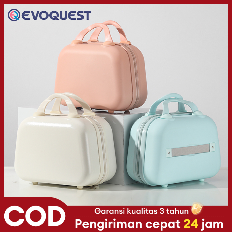 EvoQuest 14 Inch Tas Koper Makeup Koper Mini Case Beauty Case Koper Kosmetik Mini Tas Make Up Koper