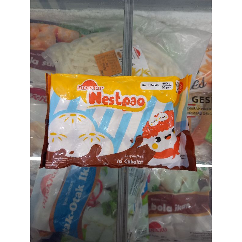 

Frozenfood MINAKU Nestpao Coklat 480gr/isi 30pcs