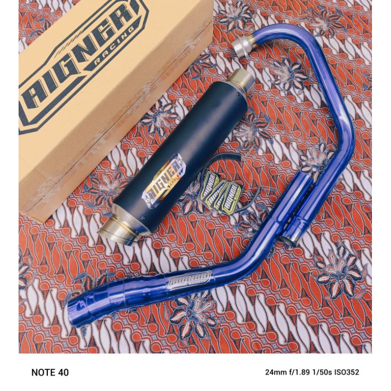Knalpot Racing BYSON KARBU, BYSON INJEKSI Inlet 50mm Original AIGNER EXHAUST