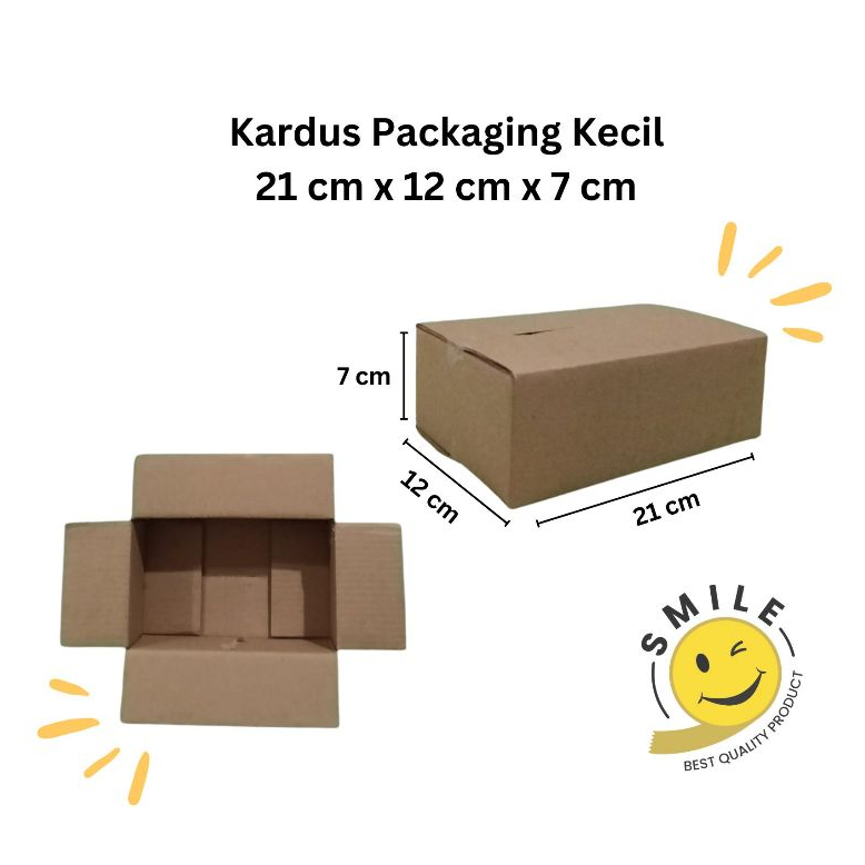

Kardus Packaging / P 21 cm x L 12 cm x T 7cm / Tebal dan Berkualitas