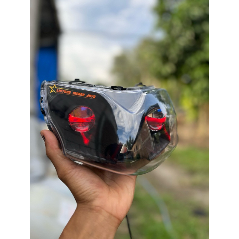 Lampu biled soket h4 SHOGUN 125 new SHOGUN SP ROBOT FL RR NR 2008-2009-2010 custum H4 cahaya biled