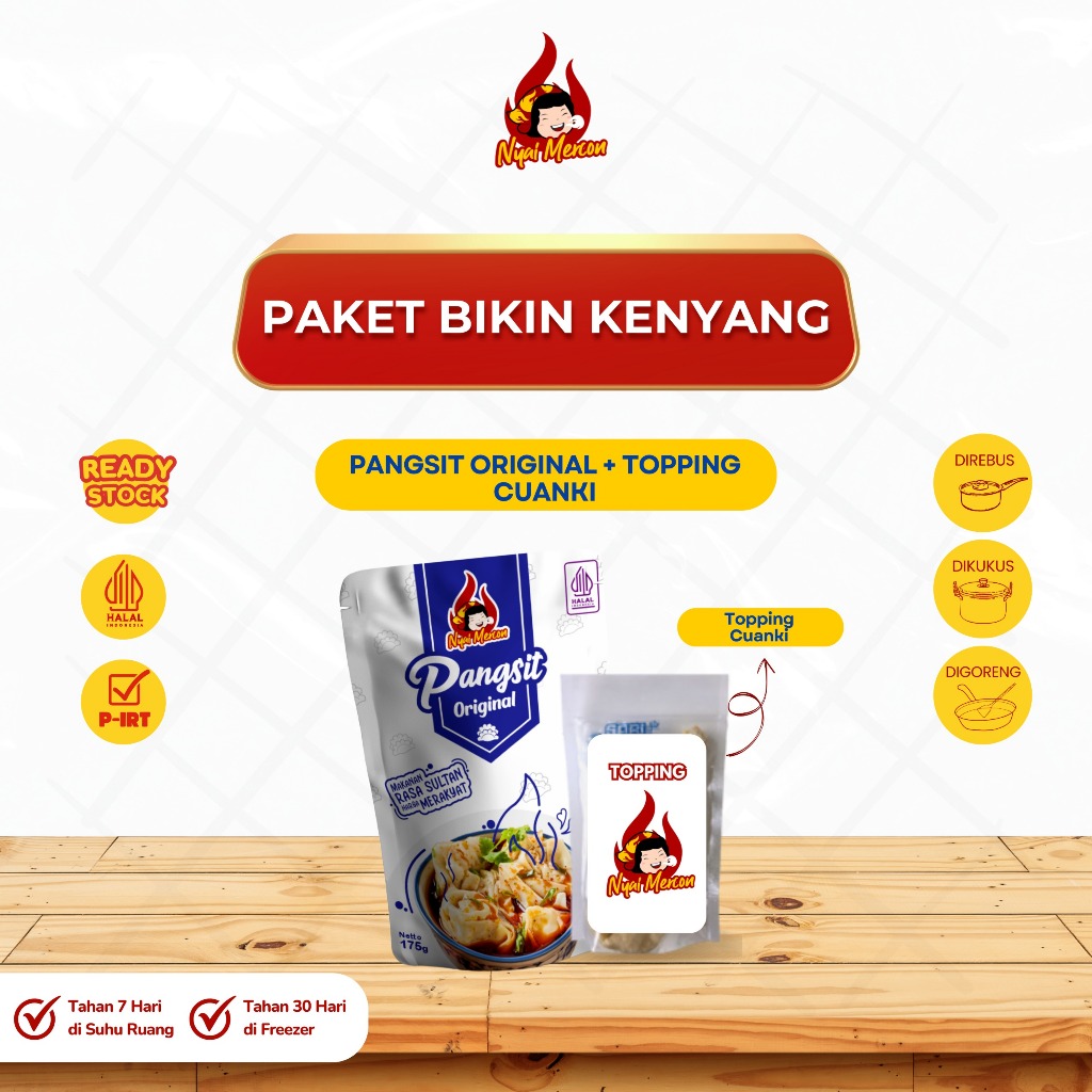 

NYAI MERCON - PAKET TOPPING + PANGSIT ORIGINAL