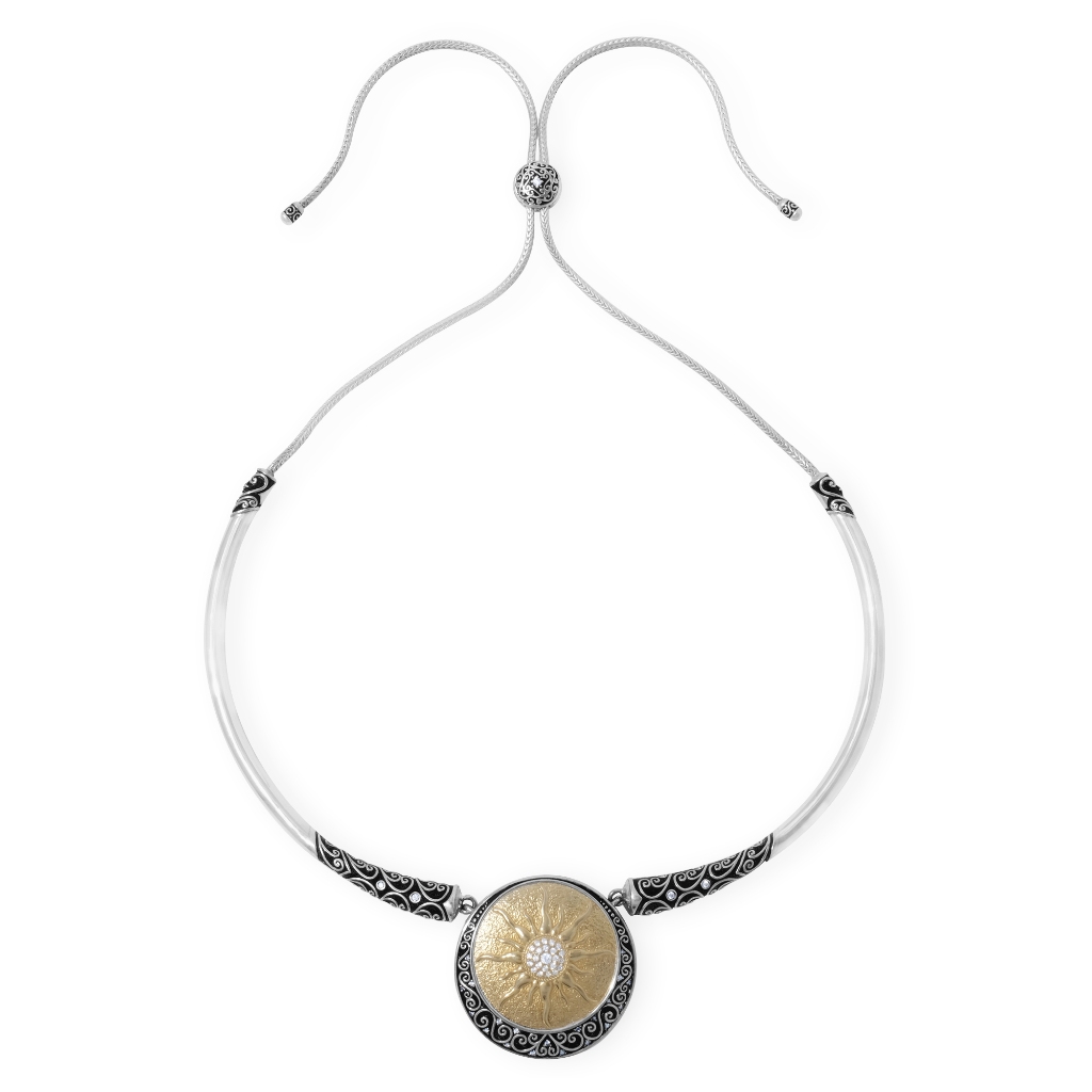 Kalung Choker Wanita Perak 925 Koleksi Matahari Sunaka Jewelry