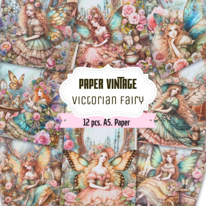 

SATUAN Paper Vintage Victorian Deco Paper Journal Scrapbook