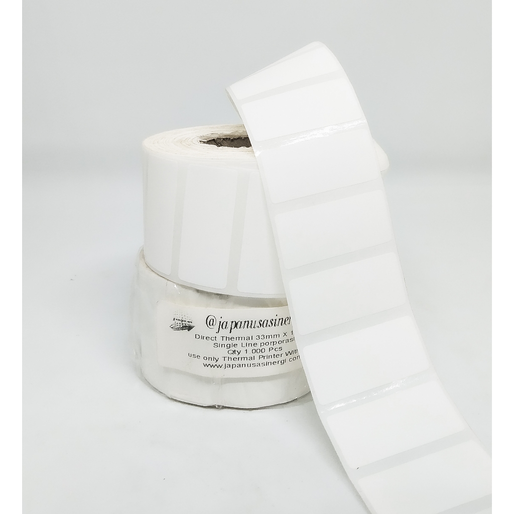 

Direct Thermal Single Line 1000 pcs per Roll 33mm x 15mm
