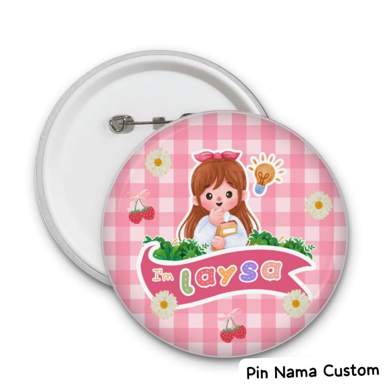 PIN NAMA ANAK GRUP TK/SD CUSTOM NAMA / PIN SOUVENIR
