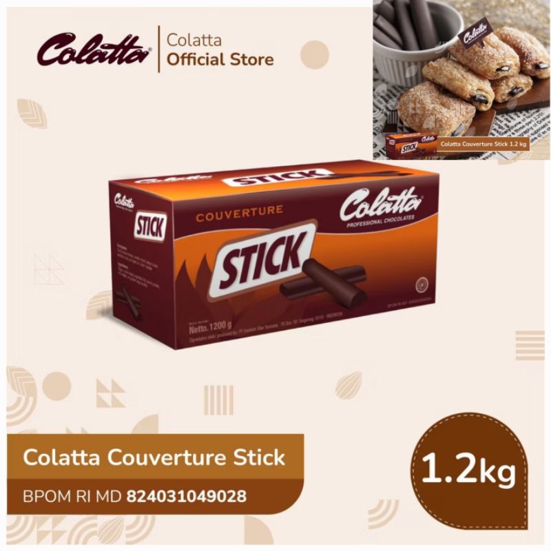 

Coklat Colatta Stick Coverture 1 Bok ( 1,2Kg )