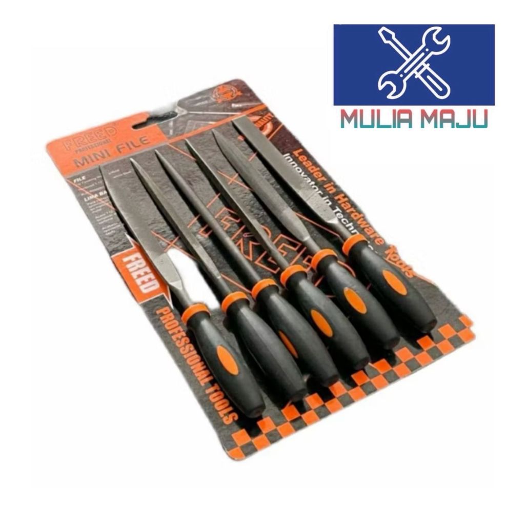 Kikir Set Freed 6 pcs Alat Kikir Emas Besi 1 Set 6 Pcs Diamond Intan / Set Alat Kikir
