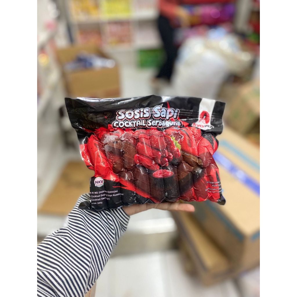 

Sosis Sapi Cocktail Ayoma isi 32 pcs 500gr
