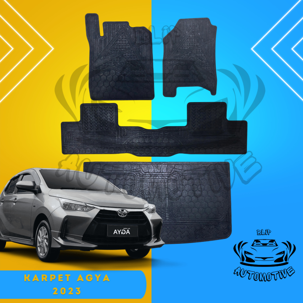 KARPET LANTAI KARET AGYA 2023/ KARPET KARET MOBIL  AGYA 2023/ KARPET  AGYA 2023
