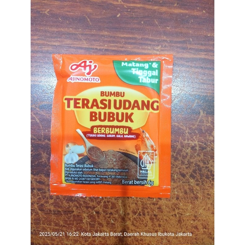 

AJINOMOTO BUMBU TERASI UDANG BUBUK 6gr