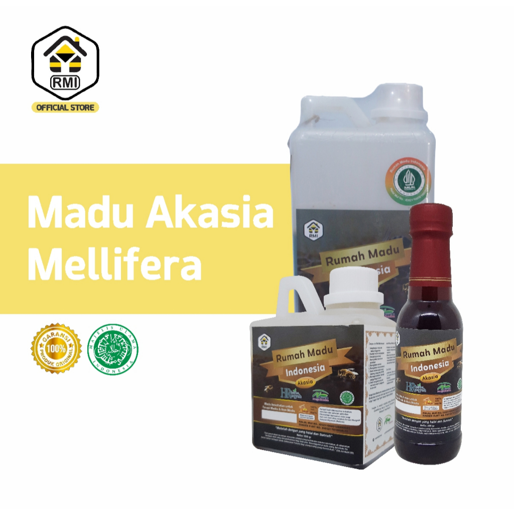

RMI - Madu Ternak Murni Akasia Mellifera 350g - Raw Honey Acasia Riau