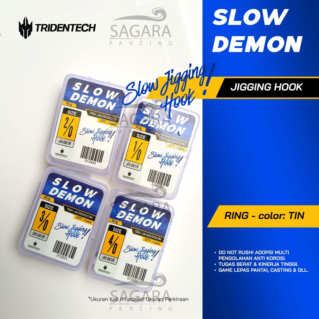 RB Hook Tridentech Slow Demon Hook Jigging Kail Jigging Hook