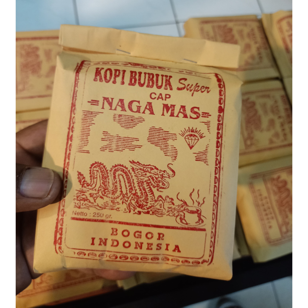 

Kopi Bubuk Super Cap Naga Mas Khas Bogor 250 Gram