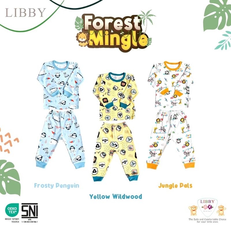 LIBBY- 3PC SETELAN BAYI LIBBY PANJANG SML -SETELAN BAYI MOTIF-OBLONG SETELAN MURAH PERLENGKAPAN BAYI