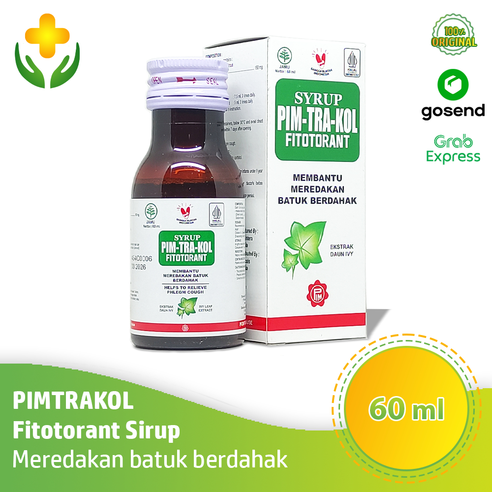Pimtrakol Fitotorant Sirup 60 ml - Obat Batuk Herbal Batuk Berdahak