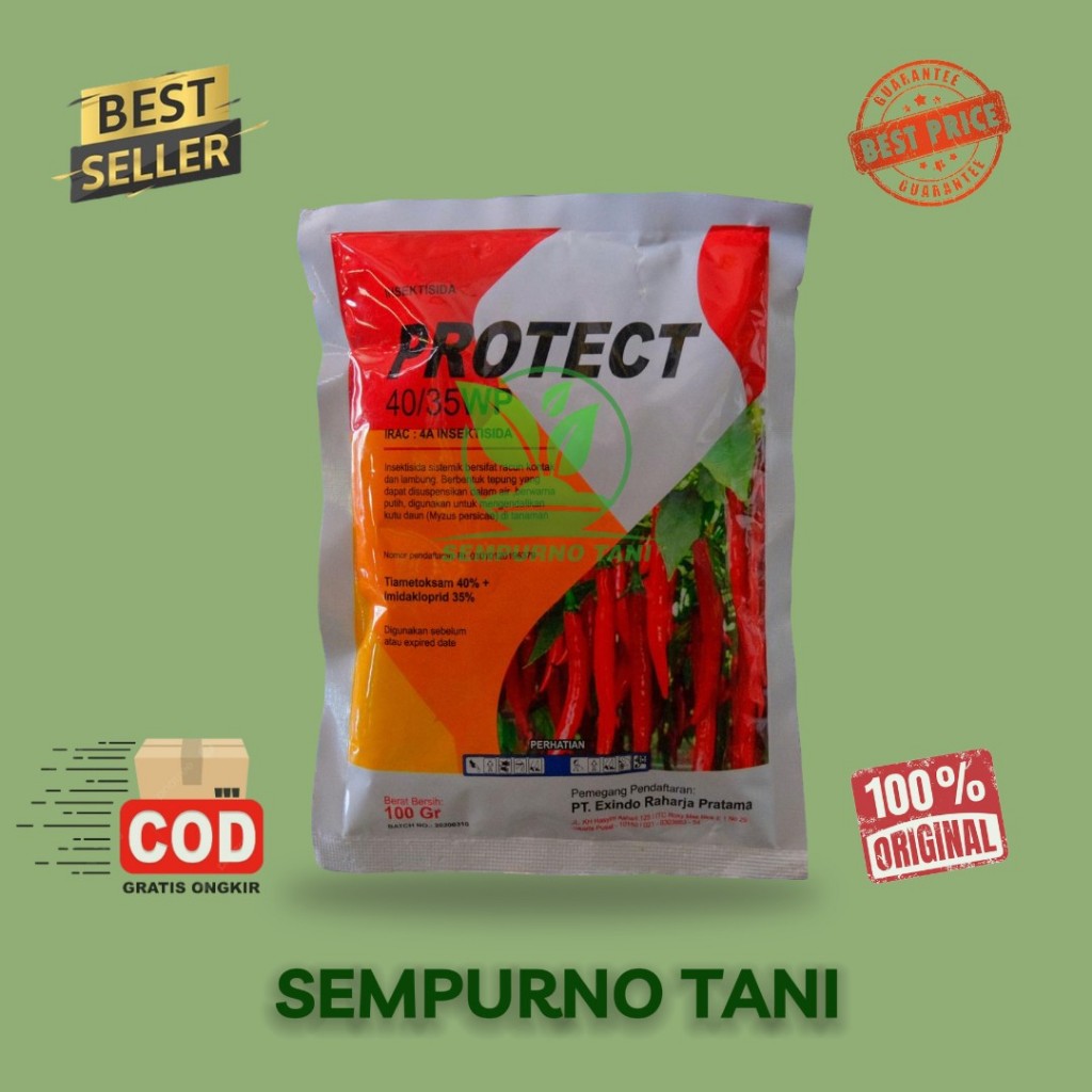 Insektisida PROTECT 100gram, obat pembasmi hama kutu putih,kutu kebul,thrips