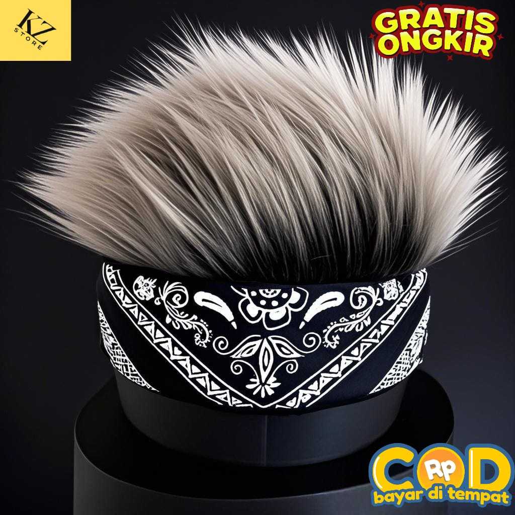 Topi Rambut Model Paisley Premium Topi Wig Rambut Pria