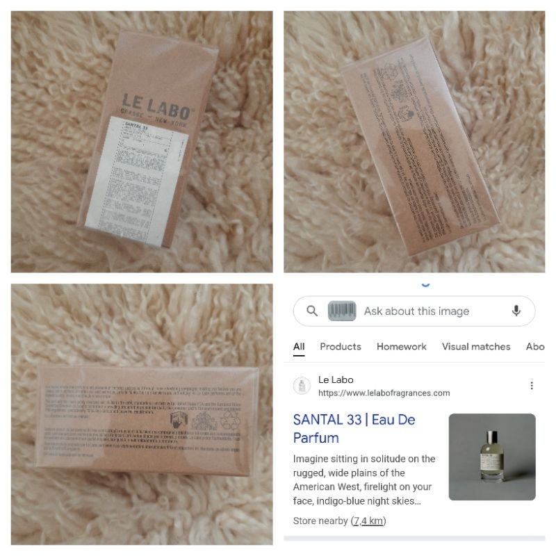 PARFUM LE LABO SANTAL 33 ORIGINAL