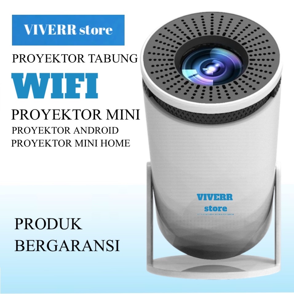 Projector mini tabung Infocus LED Proyektor 4K Wifi6 Dualband lumens