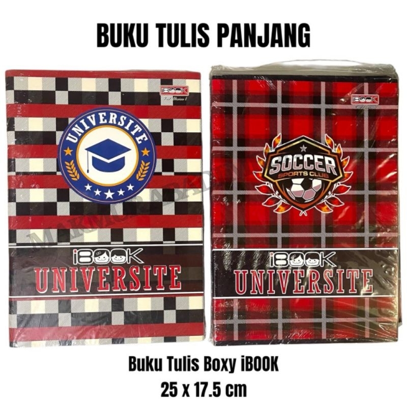

(1Pack) Buku Tulis Panjang iBOOK isi 70 Lembar 98 Lembar Termurah Best Seller Buku Tulis Sekolah Boxy Campus Murah Bergaris