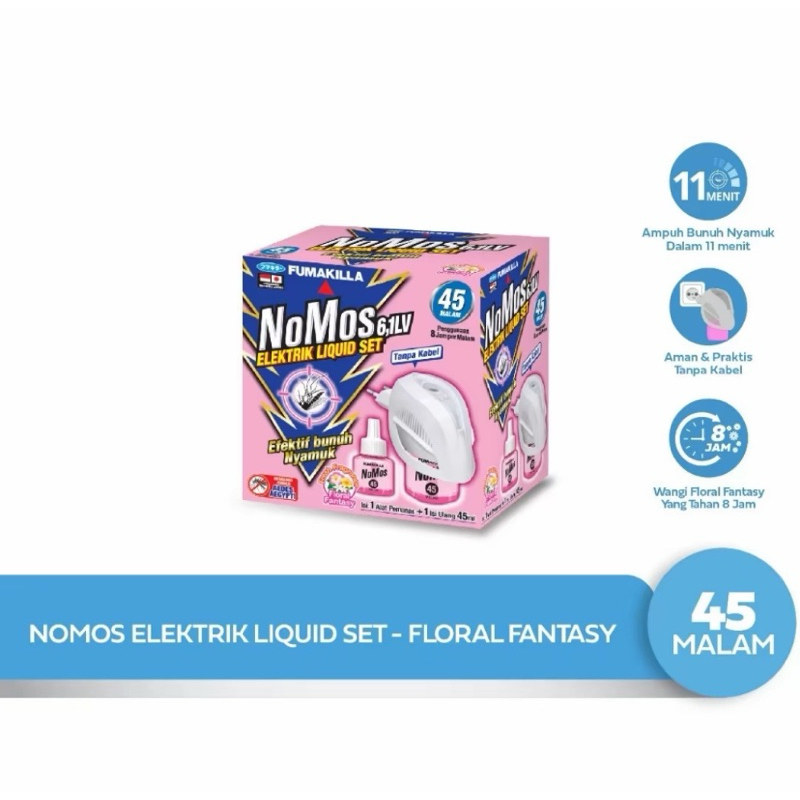 NoMos elektrik liquid set 45 malam dan 90 malam PROMO| Fumakila