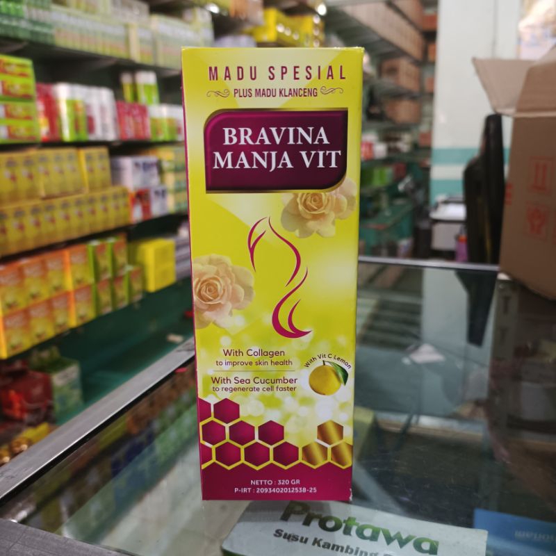 

MADU BRAVINA MANJA VIT / ISI 320GR / 100% HERBAL ORIGINAL
