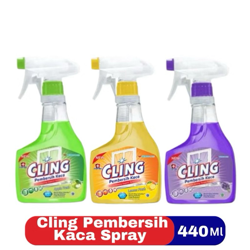 Cling Botol Spray 440ml - Pembersih Kaca Spray