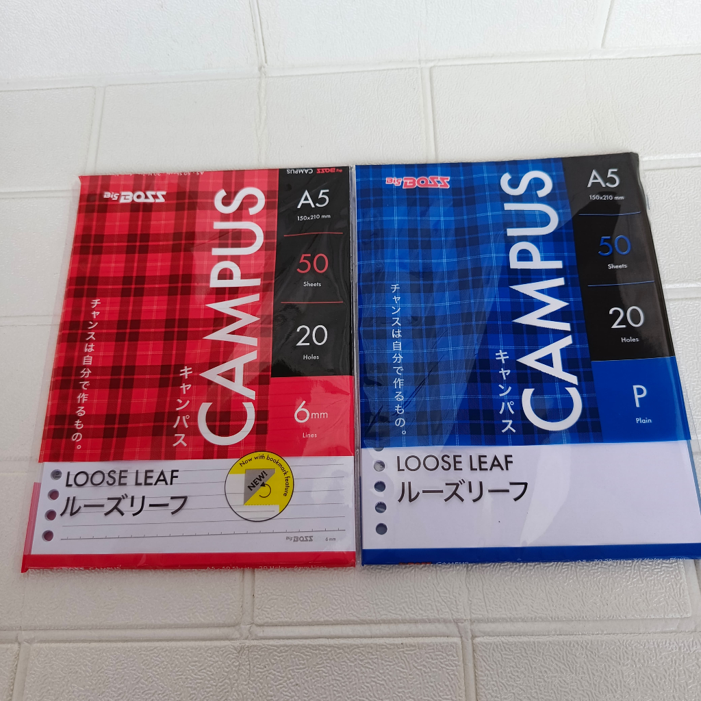 

Refil Binder Loose Leaf Big Boss A5 Bergaris isi 50 Lembar