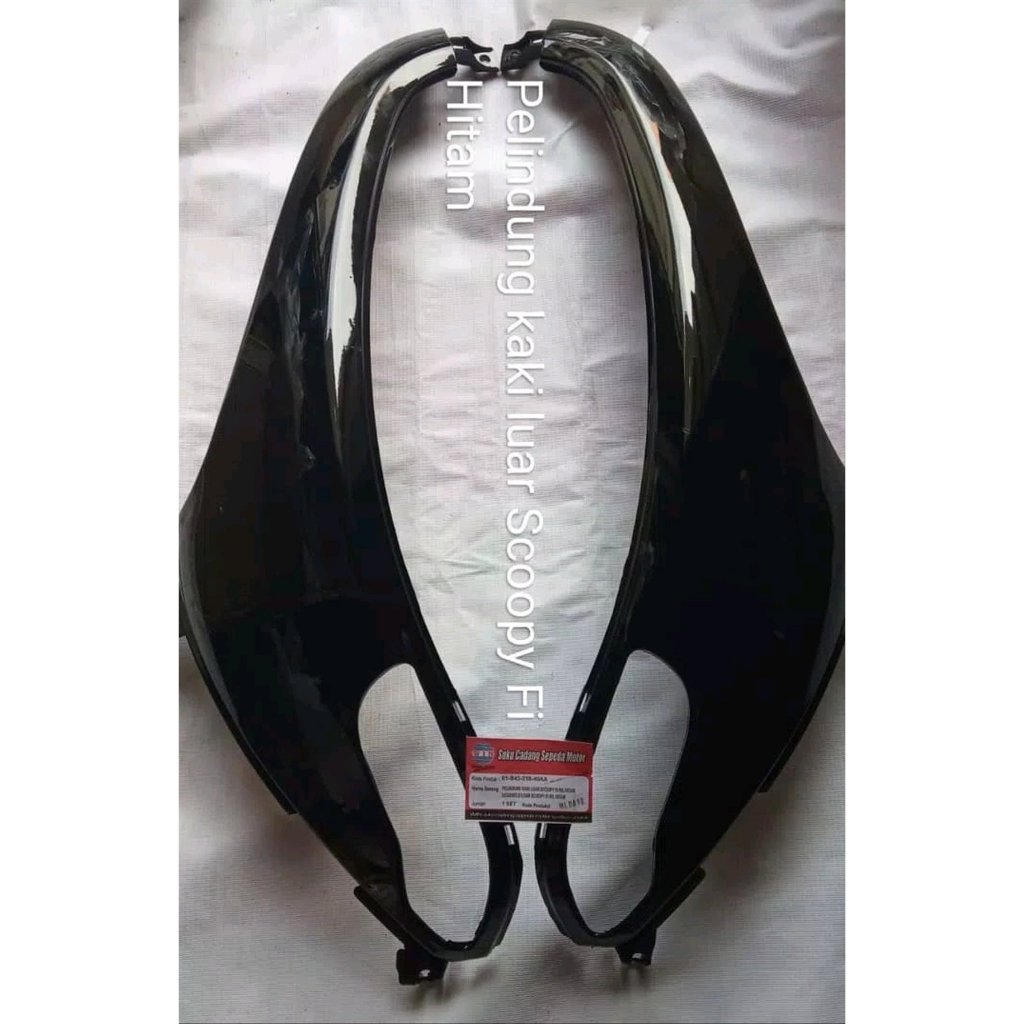 [+DUS] WIN - Legshield Luar Scoopy FI Hitam/2013-2016 (Sayap Luar)