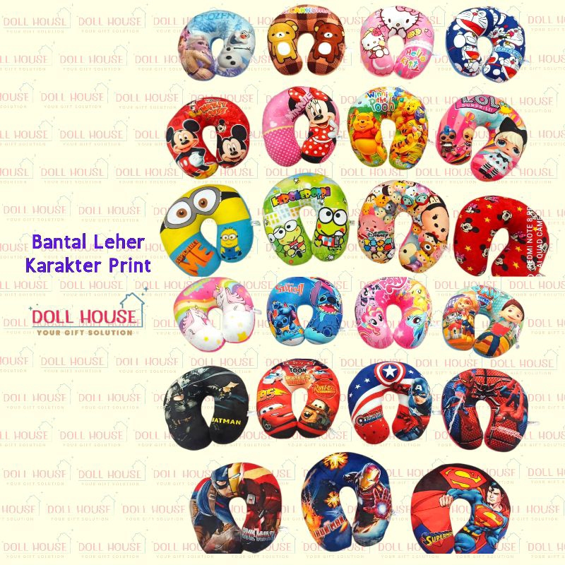 Bantal Leher Karakter / Bantal Leher Superhero / Bantal Leher Disney / Bantal Leher Marvel / Bantal 