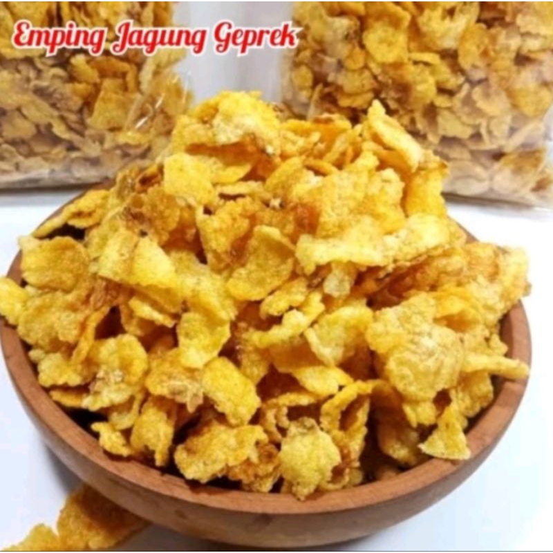 

emping jagung/jagung geprek pedas manis 500g