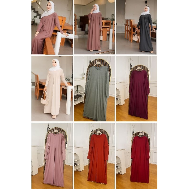 Gamis daily wear bahan adem
