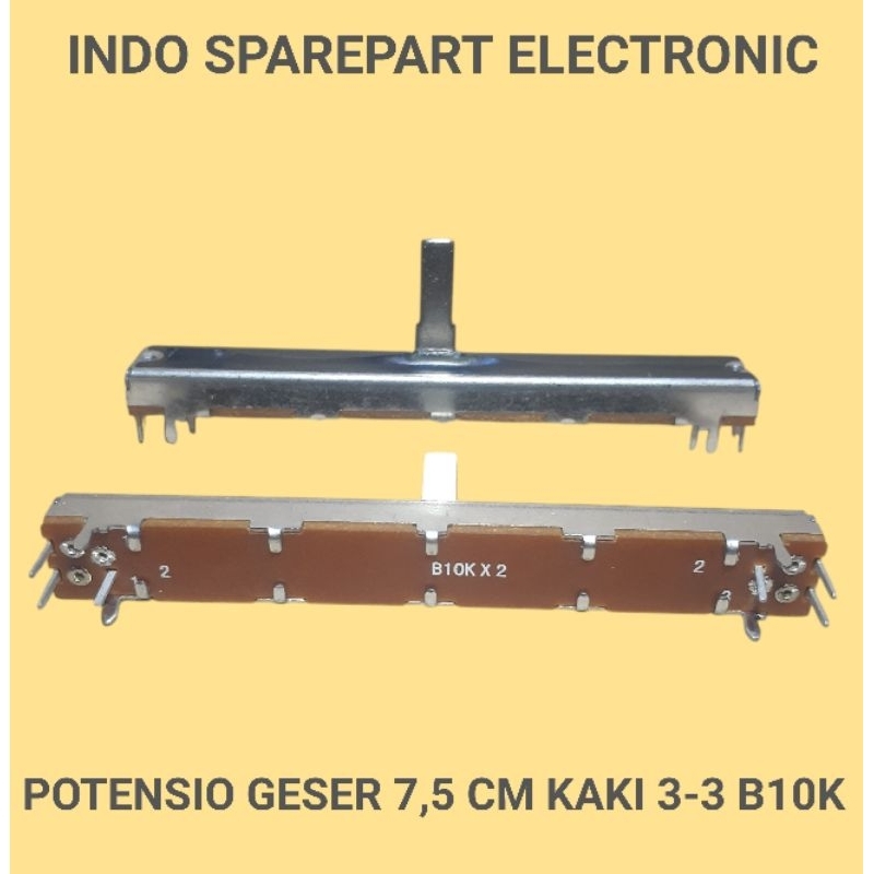 potensio geser 7,5 cm kaki 3,3 B10K