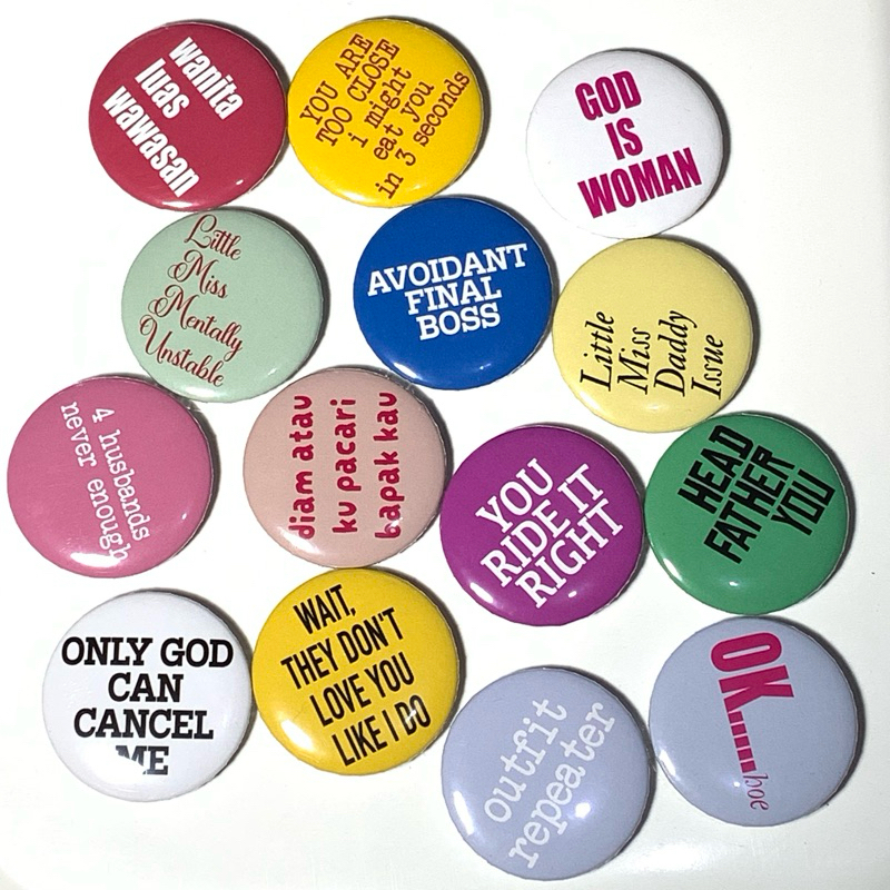 WHAT A BOLD STATEMENT PIN BUTTON