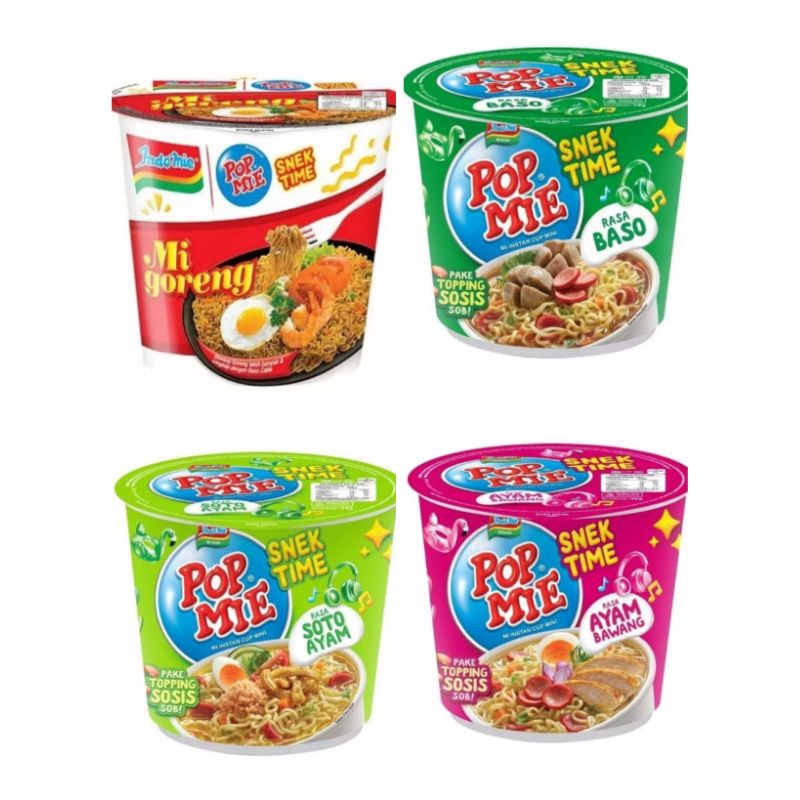 

POP MIE MINI Ayam Bawang / Bakso / Soto / / Goreng Pop Mie snek time 1 pcs