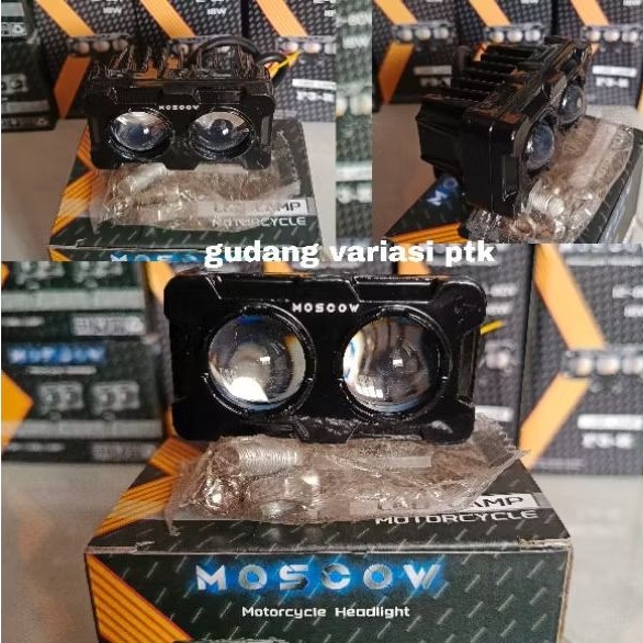 LAMPU SOROT SQL 2 MATA PUTIH KUNING