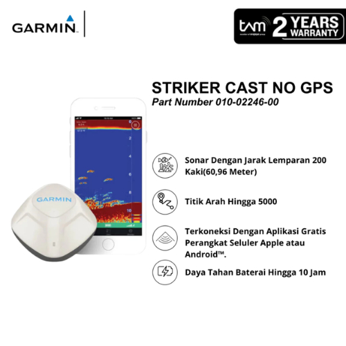 Garmin Striker Cast Tanpa GPS Sonar Pancing Ikan Di Danau