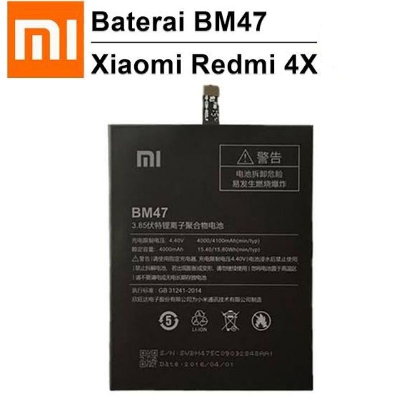 Baterai ORIGINAL for REDMI 4X / REDMI 3 / REDMI 3X / REDMI 3S