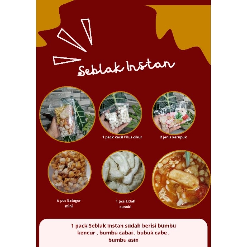 

Seblak Instan Medok Enak Gurih