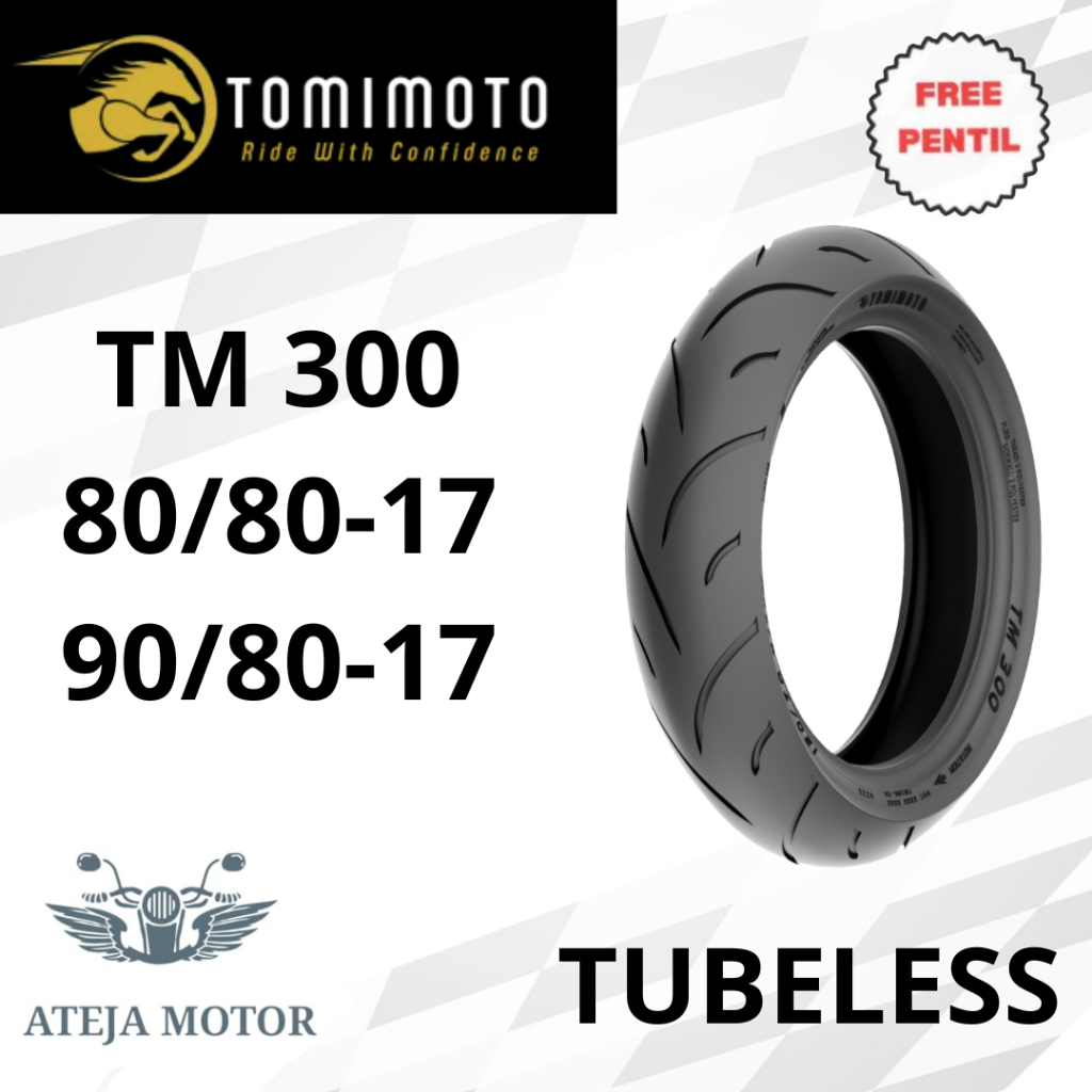 Ban Motor Ring 17 Ban TOMIMOTO TM 300 80/80-17 90/80-17 Ban Tubeless Ring 17 Ban Motor Ring 17 Tubel