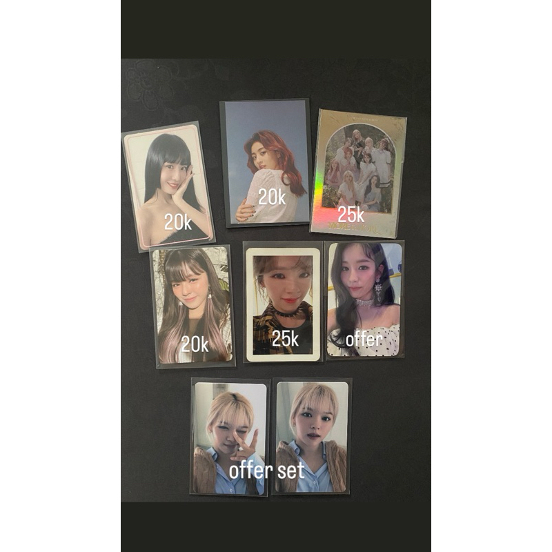 OFFICIAL TWICE PHOTOCARD WOOAH Nayeon Jeongyeon Momo Sana Jihyo Mina Dahyun Chaeyoung Tzuyu group ye