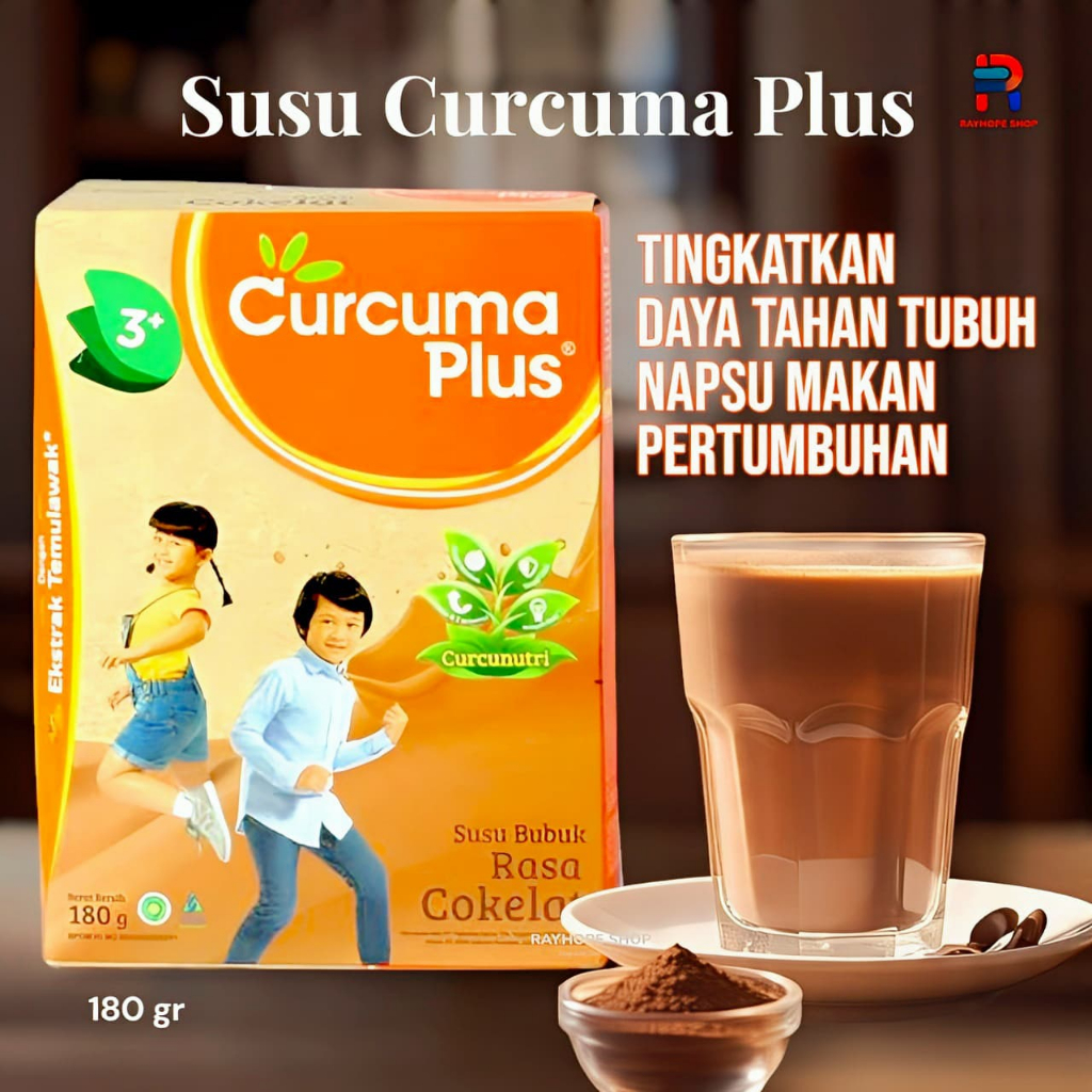 

PROMO Susu CURCUMA PLUS Powder Milk Rasa Cokelat Chocolate Coklat Choco Dengan Ekstrak Temulawak Extract 180gram 180 gram gr Murah Termurah Membantu Pemenuhan Nutrisi Anak Usaha Kekinian Viral Ide Jualan UMKM Toko Warung Kelontong Protein Kalsium Tinggi