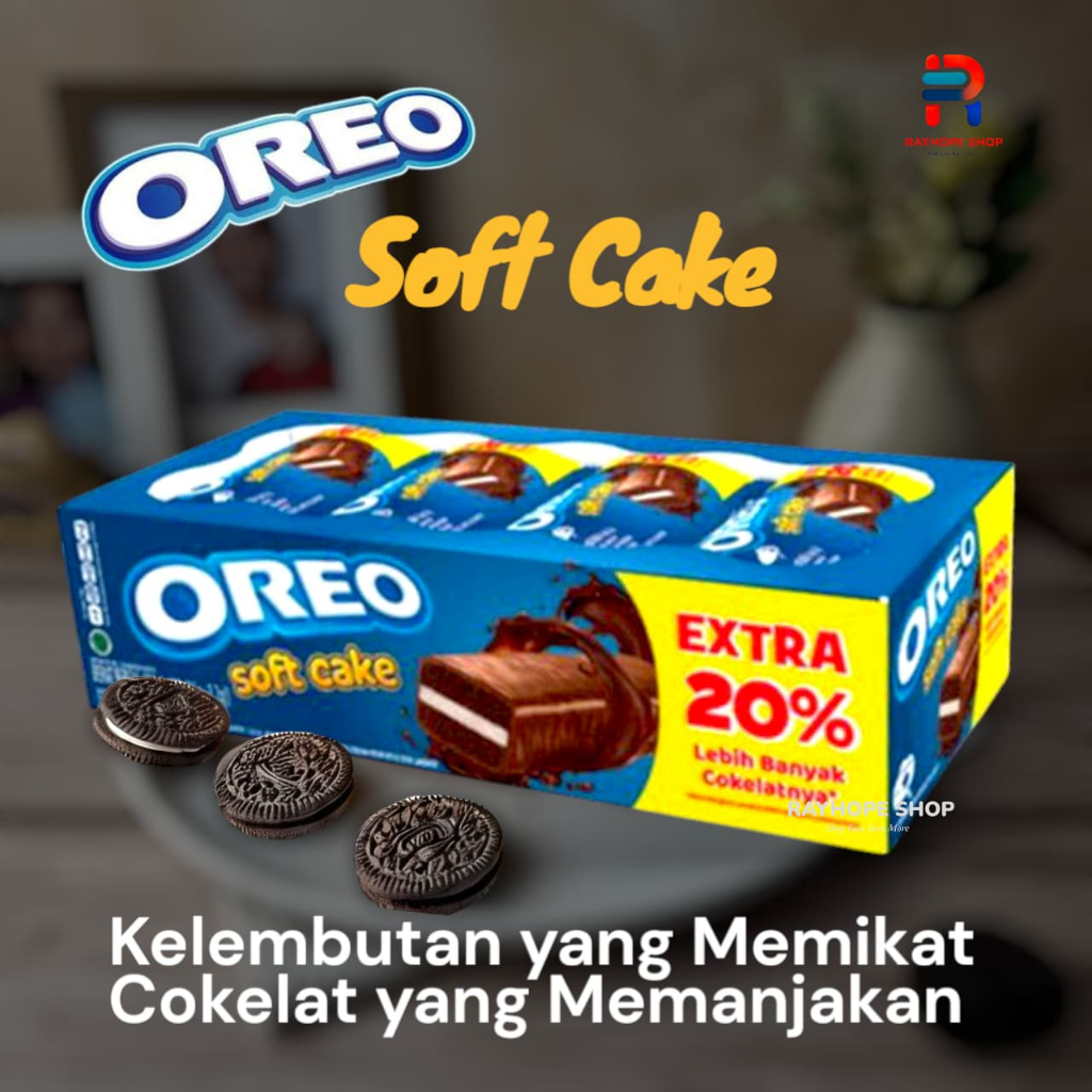 

PROMO OREO Soft Cake Bolu Cokelat Coklat Chocolate Kemasan Lebih Besar isi 12 pcs 16 gram gr 16gr 230 gram 230gr Extra Ekstra 20% Murah Termurah Ide Jualan UMKM Makanan Ringan Cemilan Anak Sekolah Warung Instan Instant Lembut Manis Nikmat Kelontong Vanila